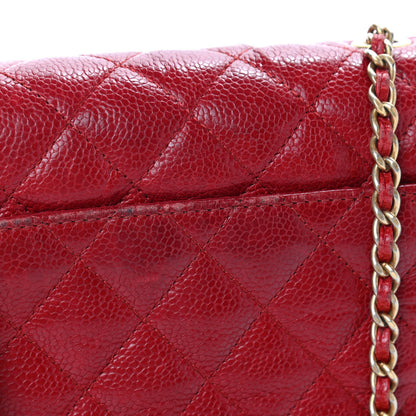 Chanel Caviar Quilted Mini Square Flap Red 10 of 10