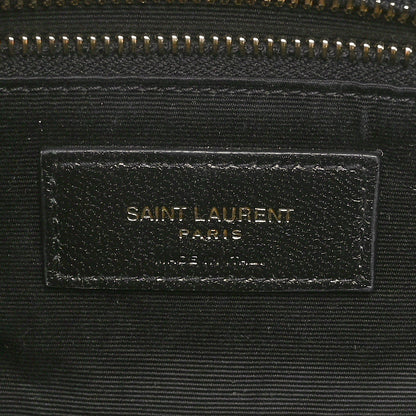 Saint Laurent Lambskin Quilted Toy Loulou Puffer Monogram Chain Satchel Nude Powder 6 of 10