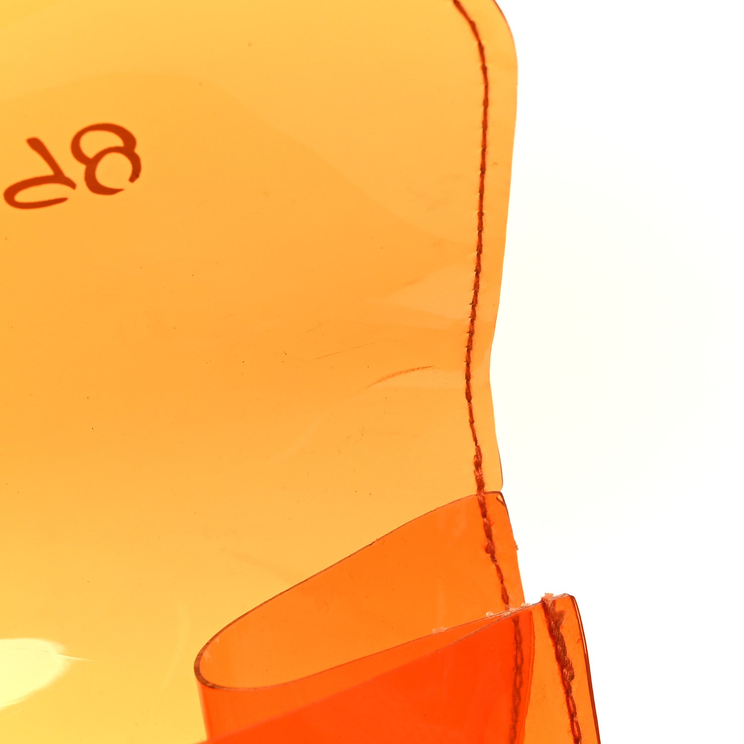 Hermes Vinyl Souvenir De L'Exposition Kelly Orange 12 of 13