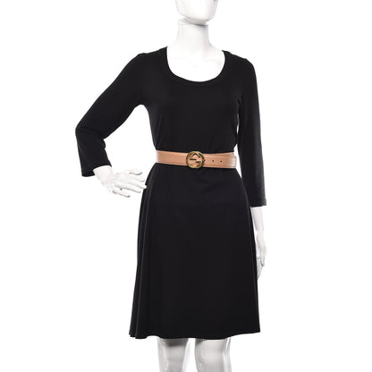Gucci Calfskin Interlocking G 37mm Belt 85 34 Camelia 1 of 10