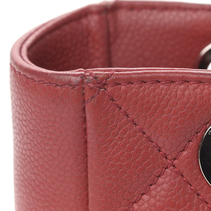 Chanel Caviar Quilted Petit Shopping Tote PST Red 13 of 13
