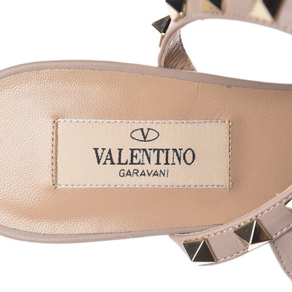 Valentino Garavani Patent Rockstud Ankle Strap 65mm Pumps 37 Water Rose Poudre 7 of 9