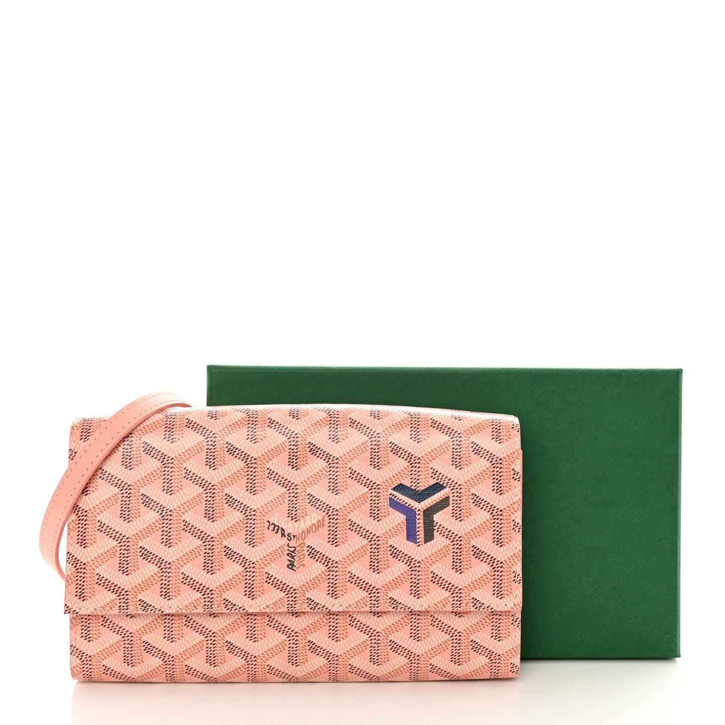 Goyardine Varenne Continental Wallet Pink