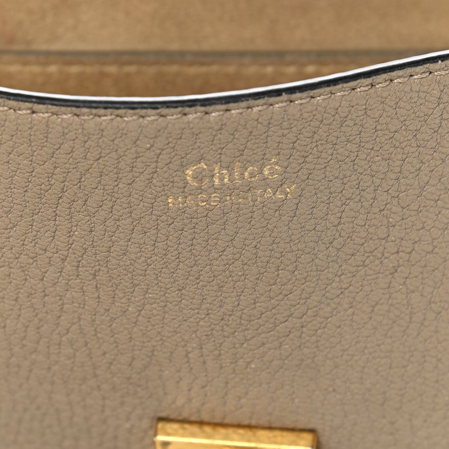 Grained Lambskin Drew Shoulder Bag Motty Grey