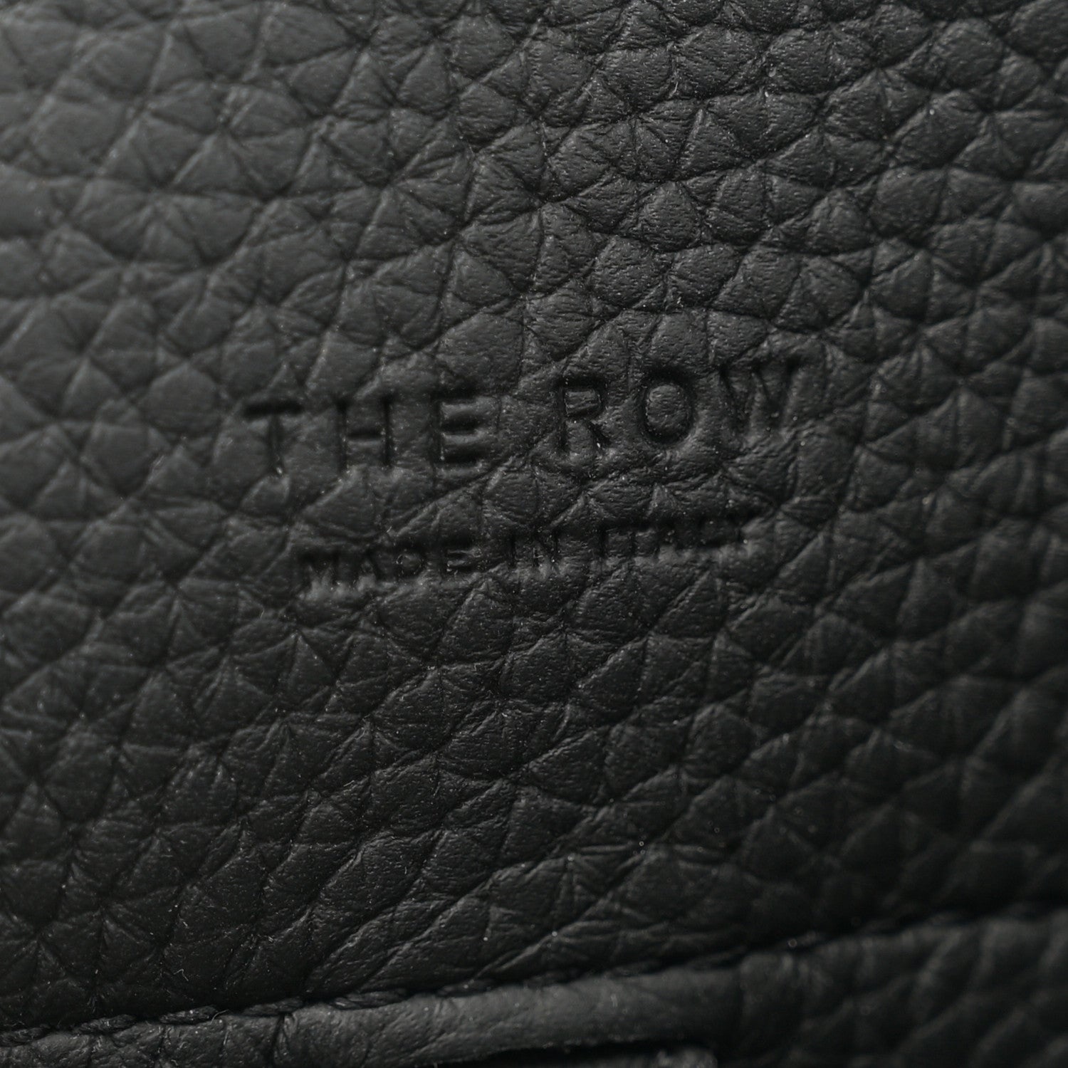 The Row Grained Calfskin Soft Margaux 10 Bag Black 6 of 9