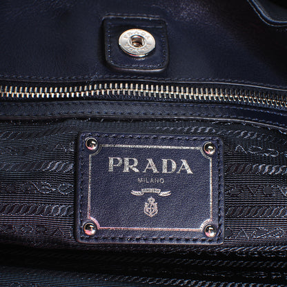 Prada Soft Calf Chain Tote Baltico 7 of 8