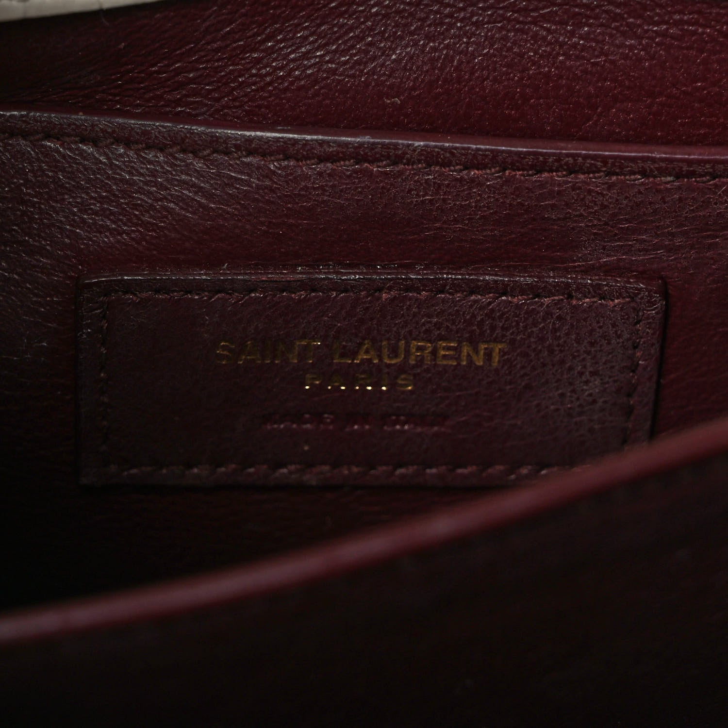 Saint Laurent Crocodile Embossed Mini Classic Monogram Cassandra Top Handle Crema Soft 6 of 12