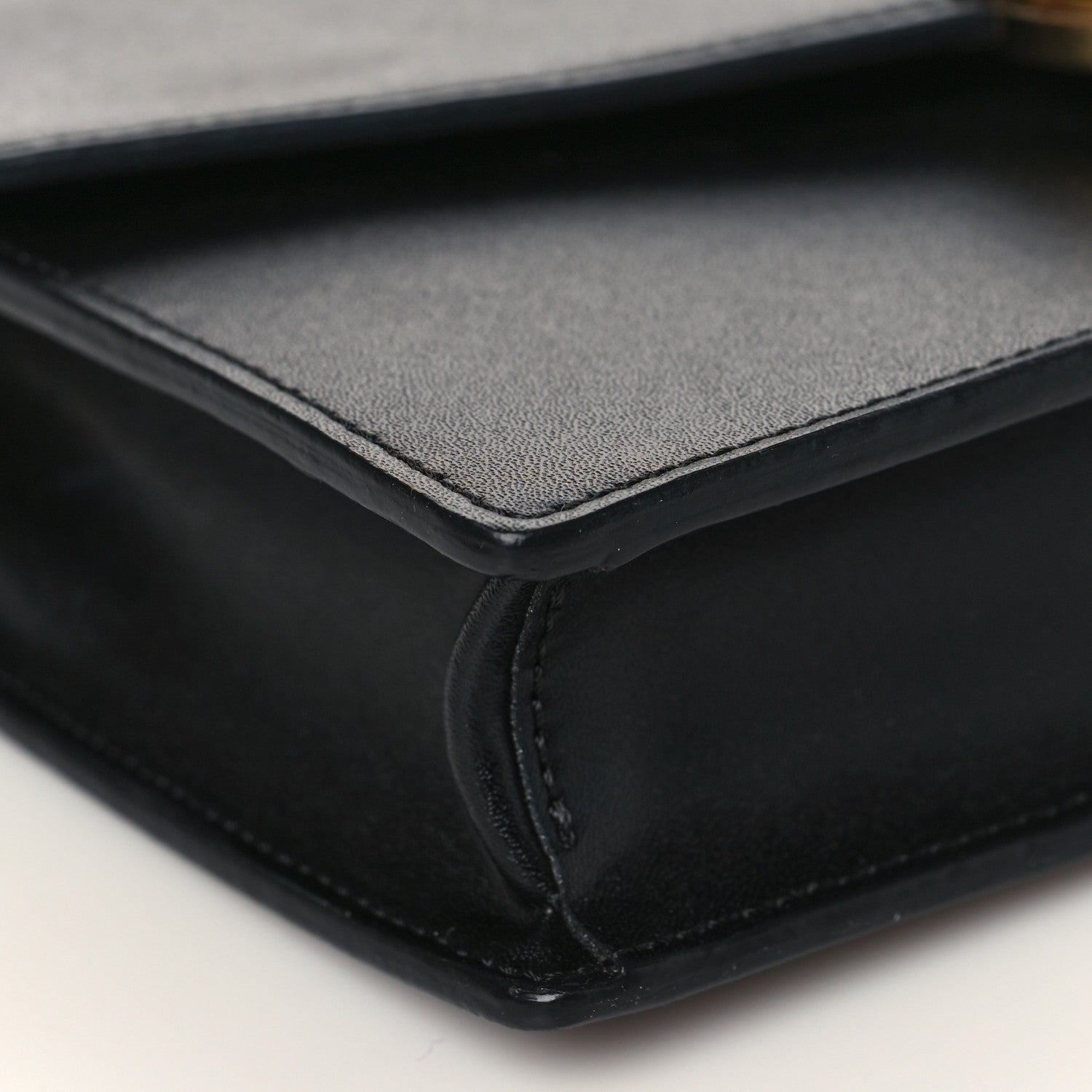 Fendi Vitello Liberty Lucido F is Fendi Medium Envelope Wallet on Chain Black 8 of 10