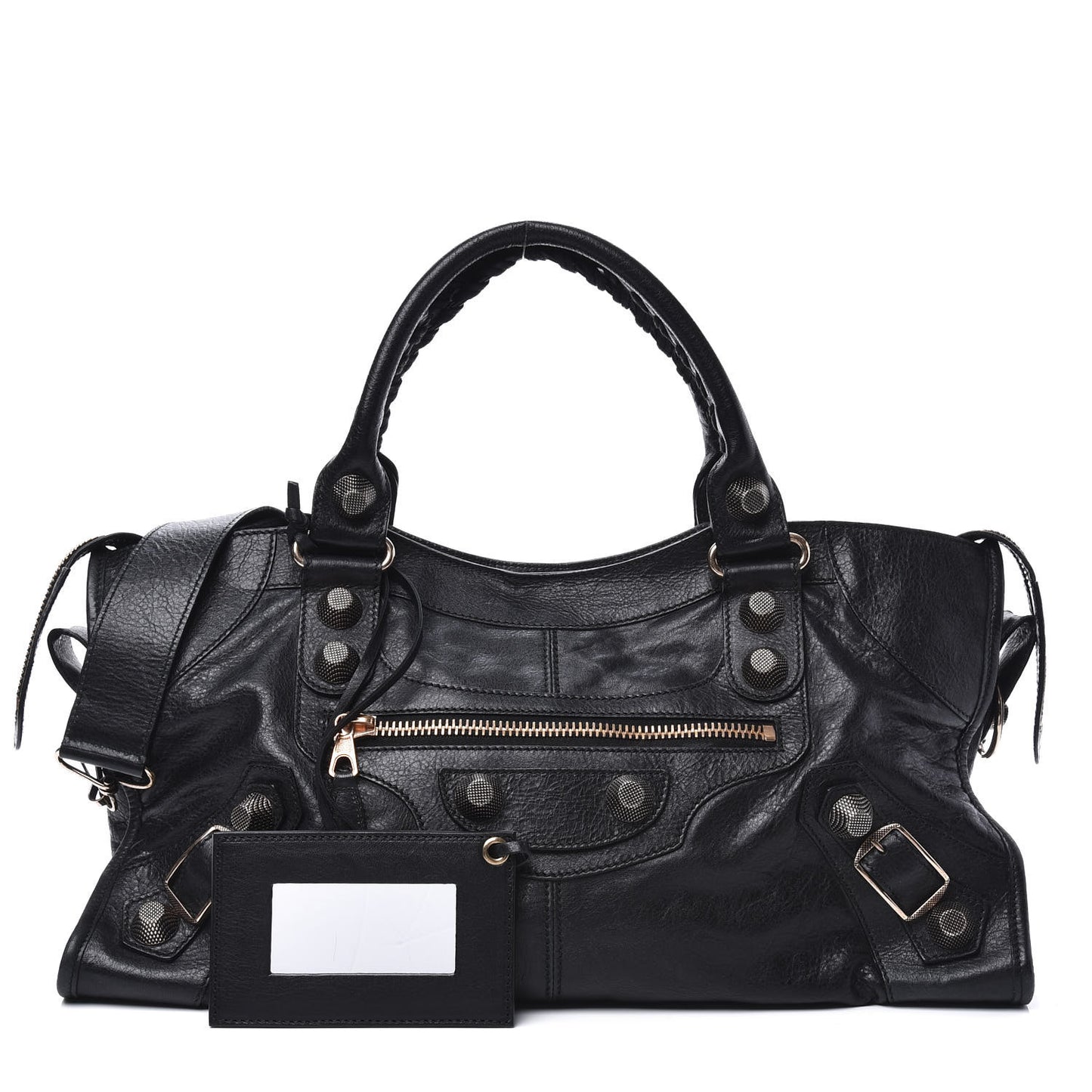 Agneau Giant 21 Rose Gold Hardware Part Time Black