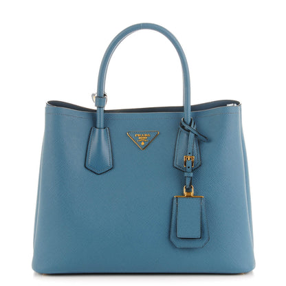 Prada Saffiano Cuir Small Double Bag Aviazione 1 of 8