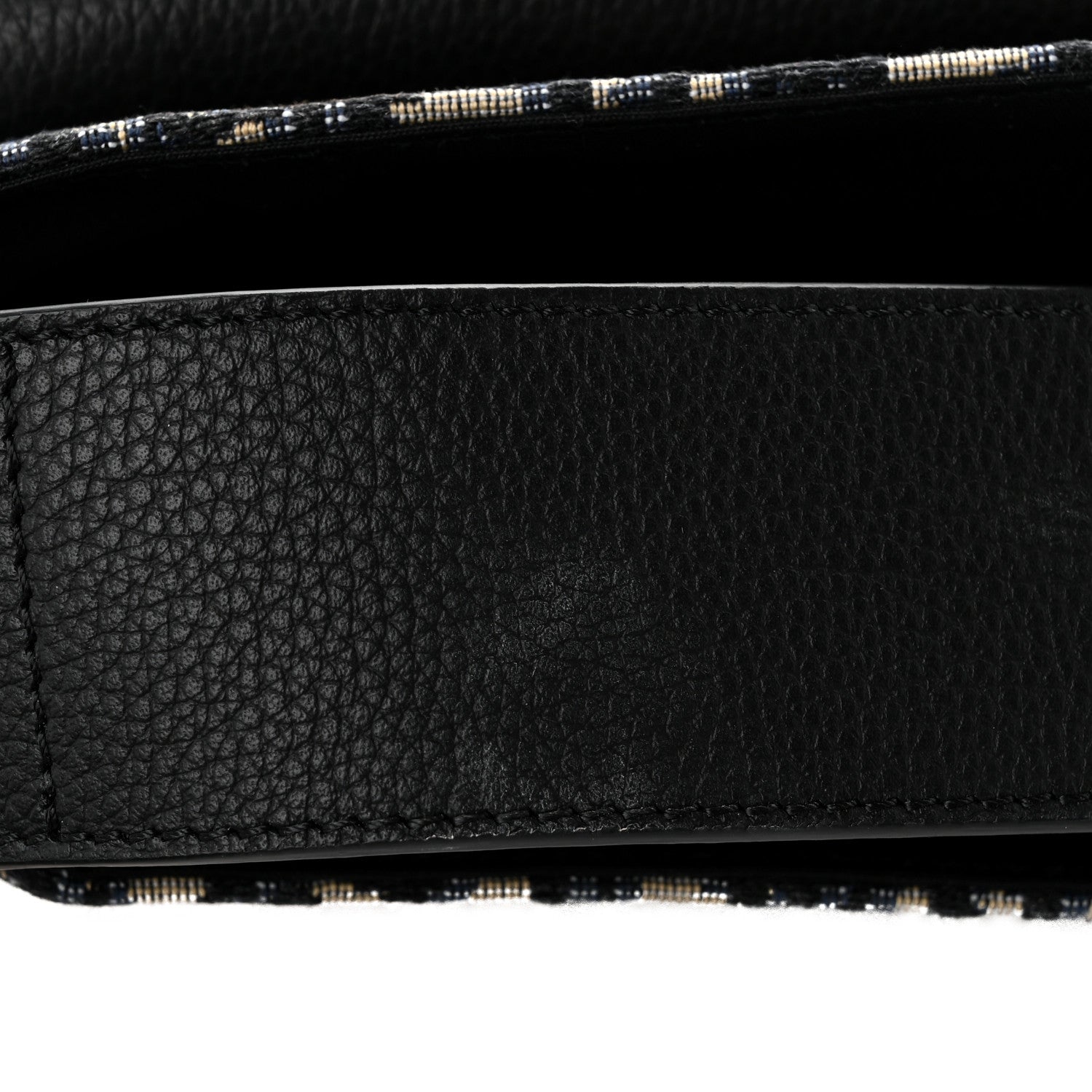 Christian Dior Grained Calfskin Oblique Large Saddle Messenger Black 11 of 12