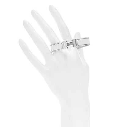 Hermes Enamel Narrow Clic Clac H Bracelet PM White 2 of 4