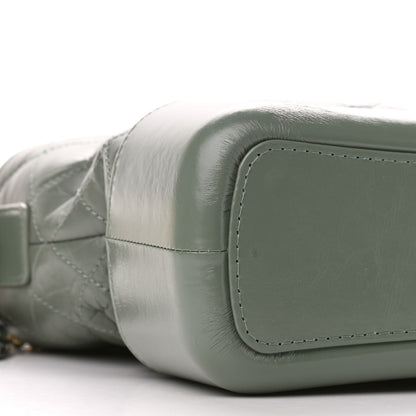 Chanel Aged Calfskin Quilted Medium Gabrielle Hobo Green 7 of 8