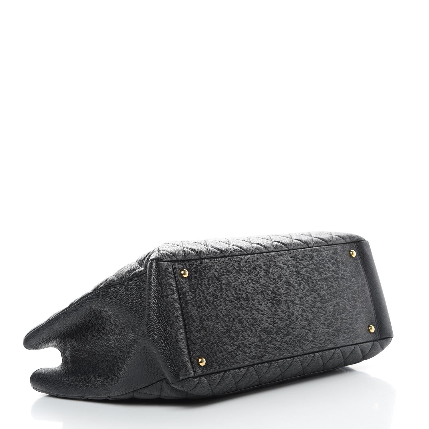 Chanel Caviar Quilted XL Grand Shopping Tote GST Black 4 of 14
