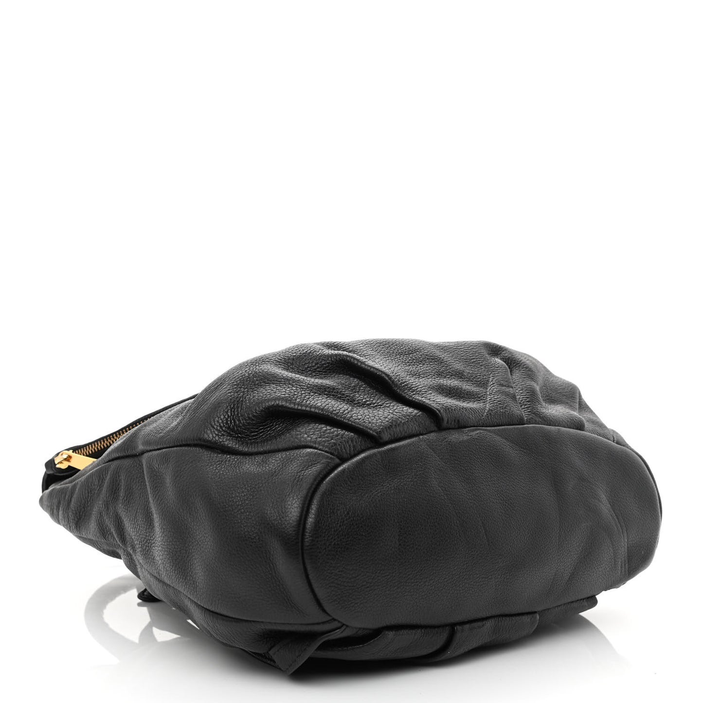 Pebbled Calfskin Backpack Black