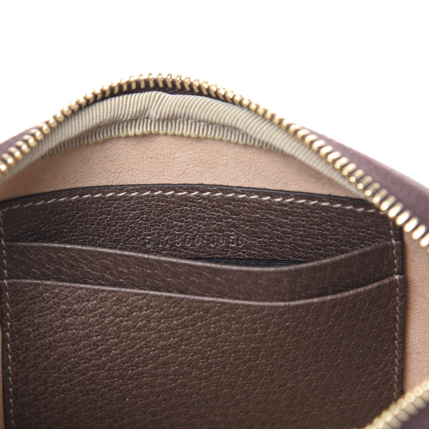 GG Supreme Monogram Ophidia Phone Case Wristlet Brown