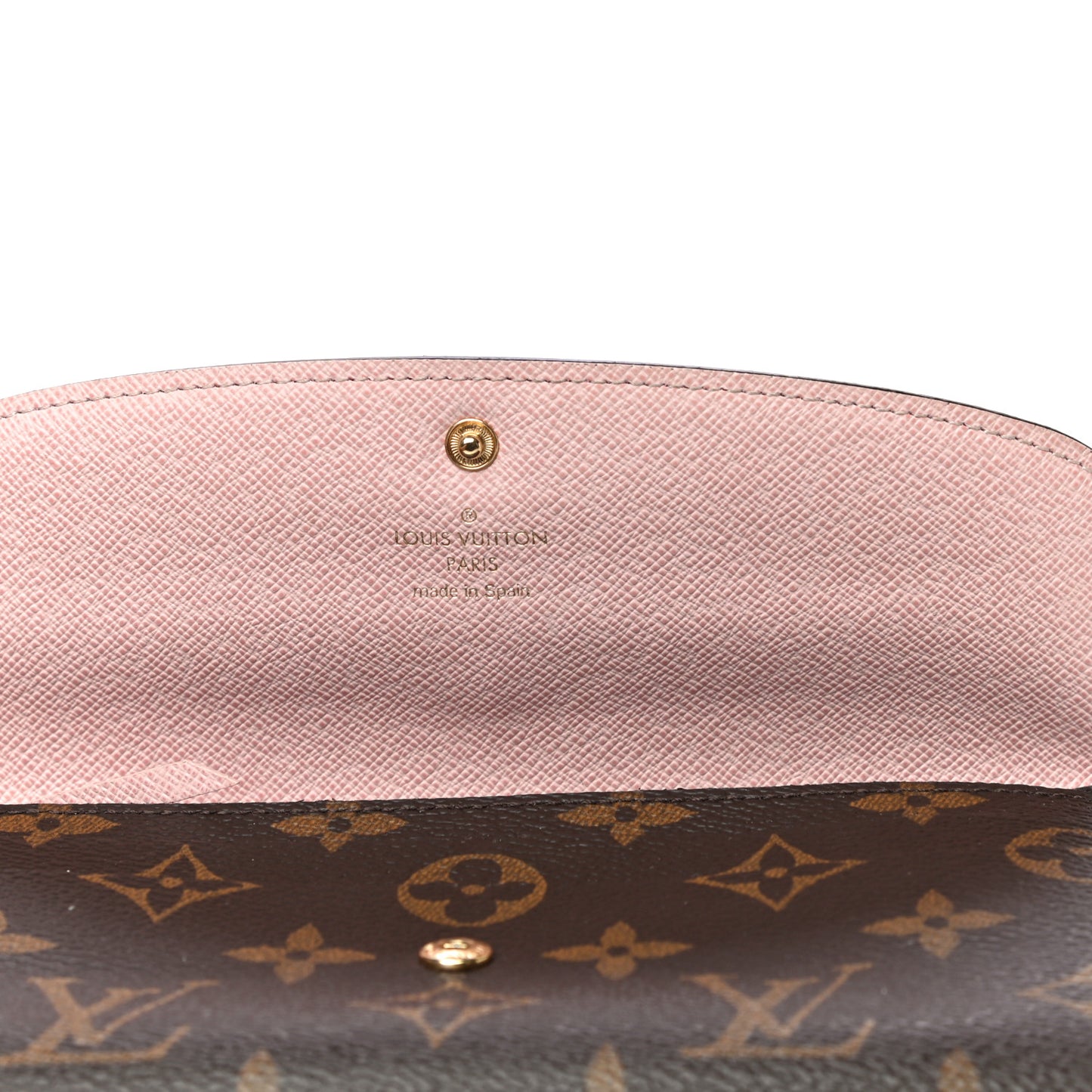 Monogram Emilie Wallet Rose Ballerine