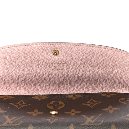 Louis Vuitton Monogram Emilie Wallet Rose Ballerine 10 of 10