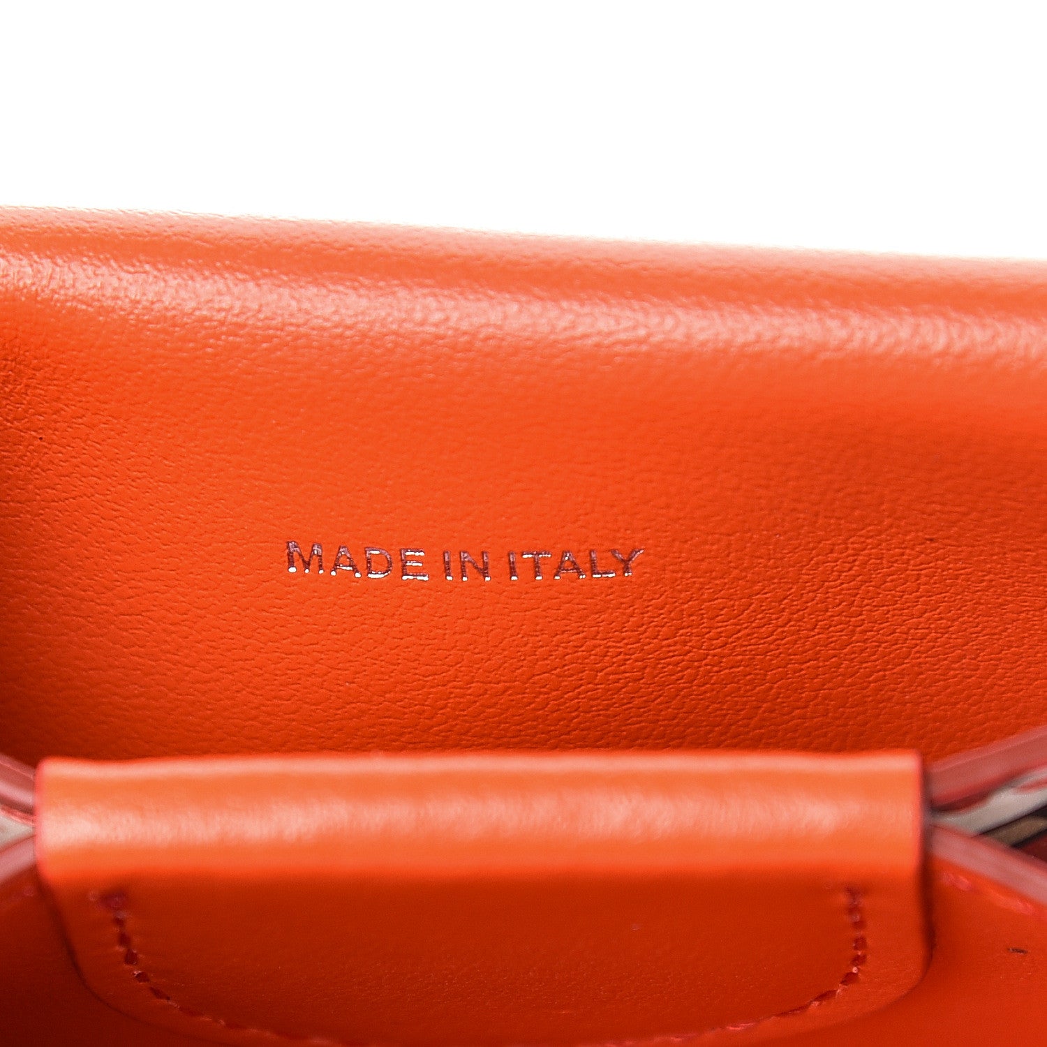 Burberry Calfskin Monogram Jessie Chain Card Case Vermillion 9 of 12