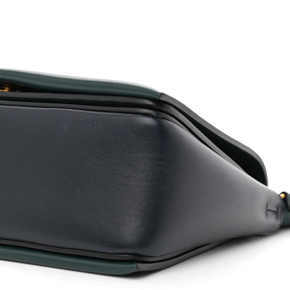 Celine Shiny Smooth Calfskin Medium Frame Shoulder Bag Amazone Dark Navy 9 of 9