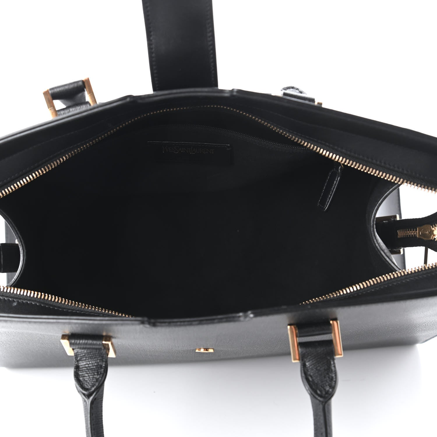 Saint Laurent Textured Calfskin Medium Classic Y Cabas Black 5 of 10