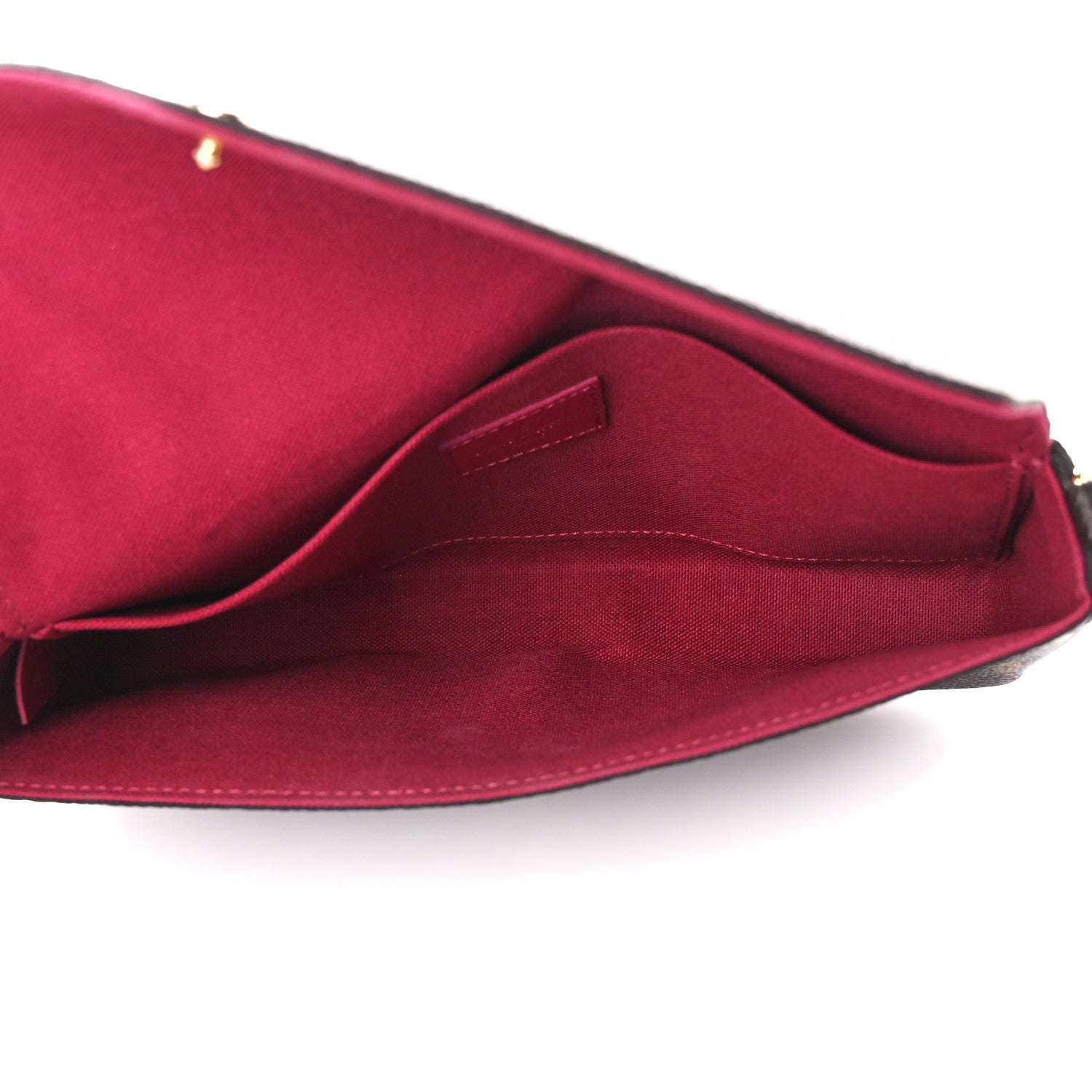 Louis Vuitton Monogram Pochette Felicie Chain Wallet Fuchsia 6 of 17