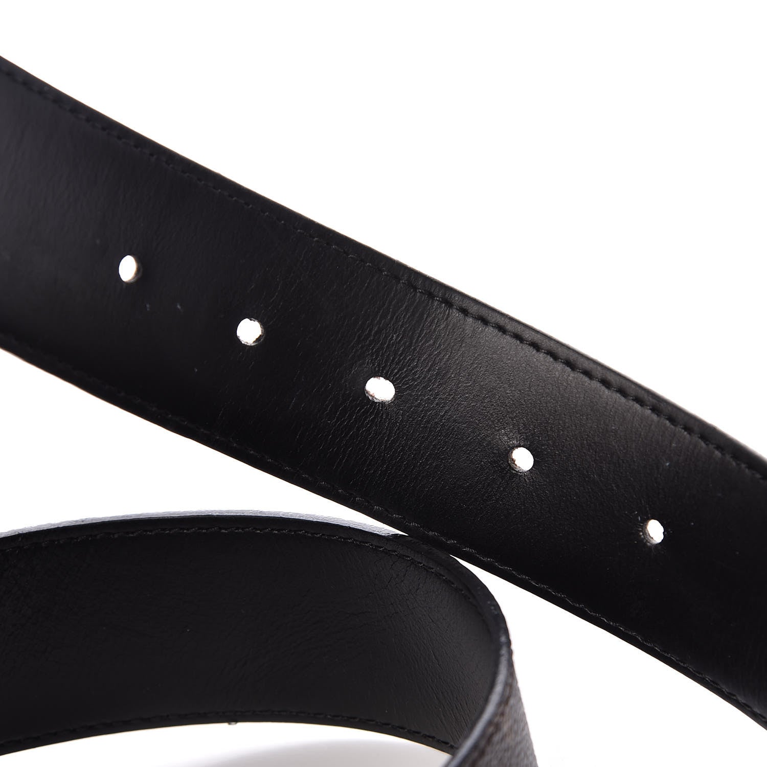 Louis Vuitton Calfskin Monogram 40mm LV Initiales Reversible Belt 90 36 Black 6 of 9