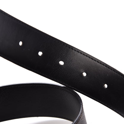 Louis Vuitton Calfskin Monogram 40mm LV Initiales Reversible Belt 90 36 Black 6 of 9