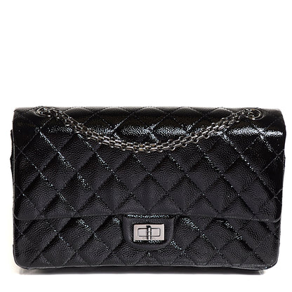 Chanel Patent Caviar Quilted 2.55 Reissue 226 Flap Black 1 of 8