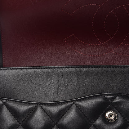 Chanel Lambskin Quilted Jumbo Double Flap Black 12 of 12