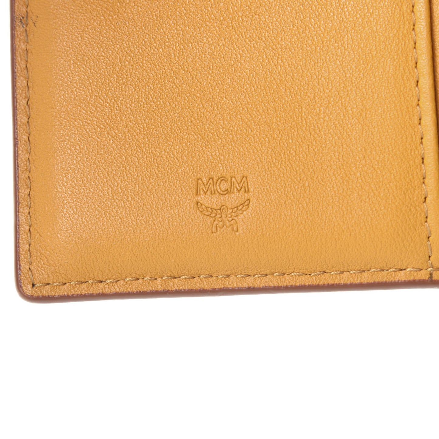 Calfskin Ottomar Monogram Mini Two Fold Klara Wallet Mango