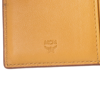 MCM Calfskin Ottomar Monogram Mini Two Fold Klara Wallet Mango 6 of 6