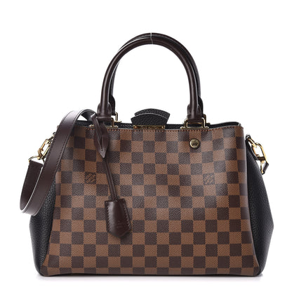 Louis Vuitton Damier Ebene Cuir Taurillon Brittany Black 1 of 11
