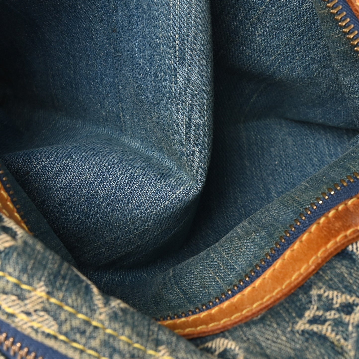 Monogram Denim Baggy PM Blue Blue