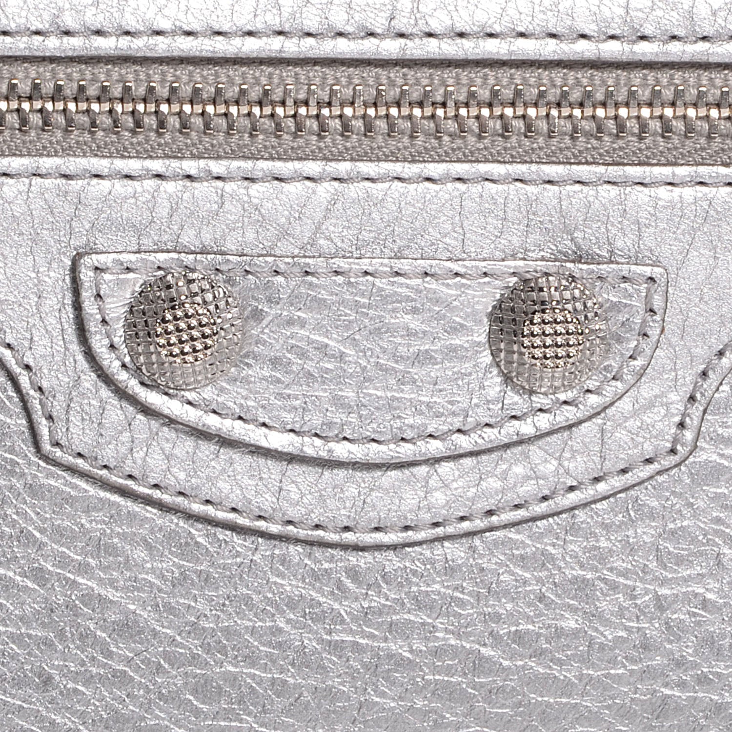 Balenciaga Agneau Giant 12 Silver Hardware Money Wallet Gris Aluminum 5 of 8