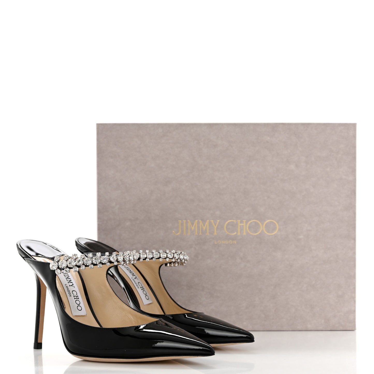 Patent Crystal Bing 100 Pumps 38.5 Black
