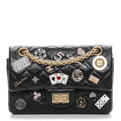 Chanel Aged Calfskin Casino 2.55 Reissue 224 Flap Black 1 of 7