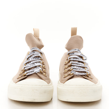 Christian Dior Technical Knit Calfskin Womens Walk'N'Dior High Top Sneaker 38.5 Nude 3 of 10