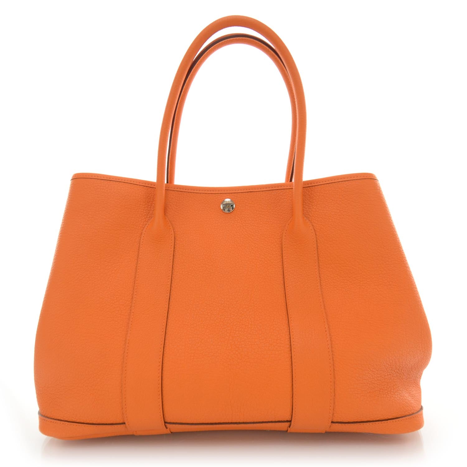 Hermes Veau Negonda Garden Party Tote 36 Orange 3 of 7