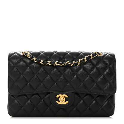 Chanel Caviar Quilted Medium Double Flap Black 1 of 13
