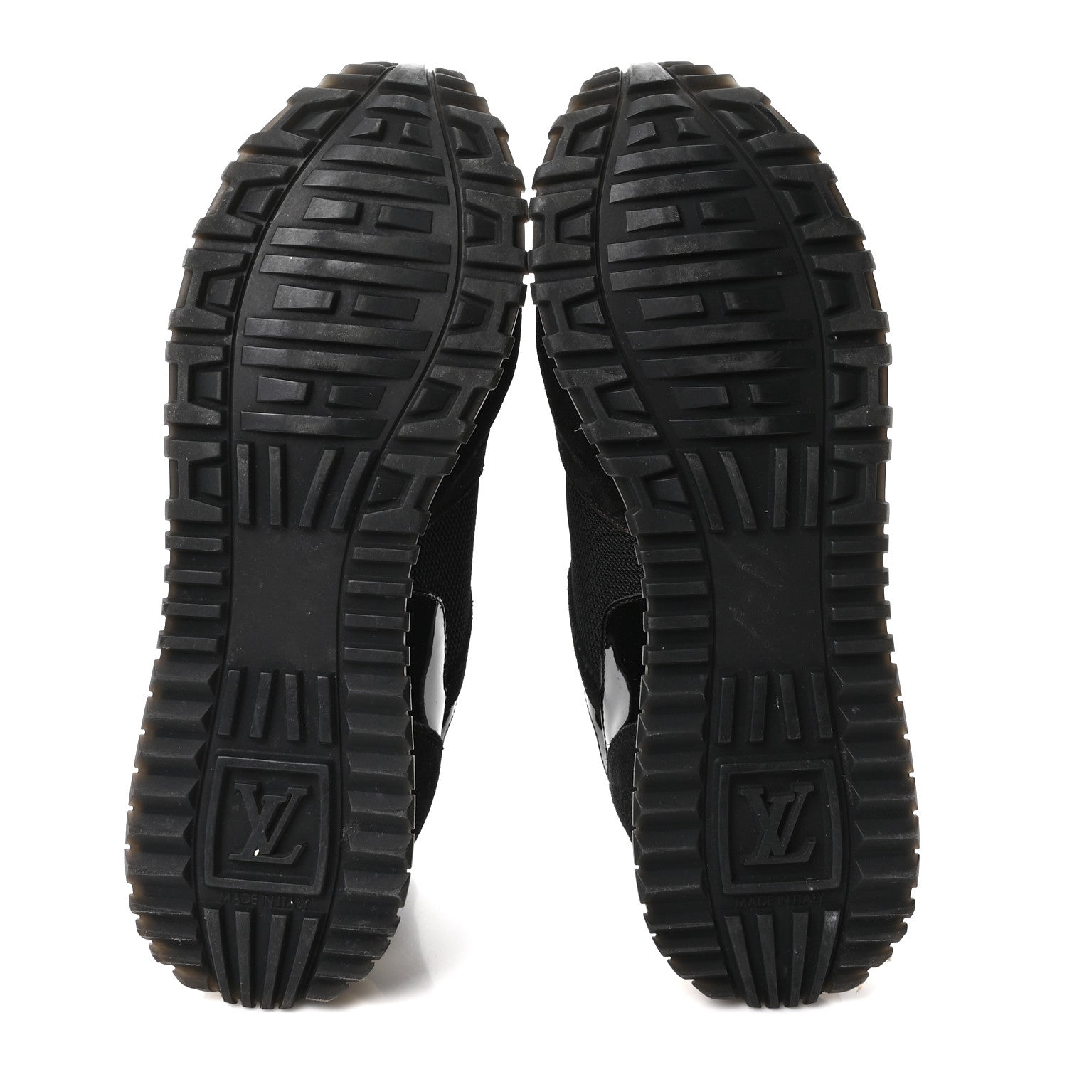Louis Vuitton Suede Monogram Run Away Sneakers 37 Black 6 of 9