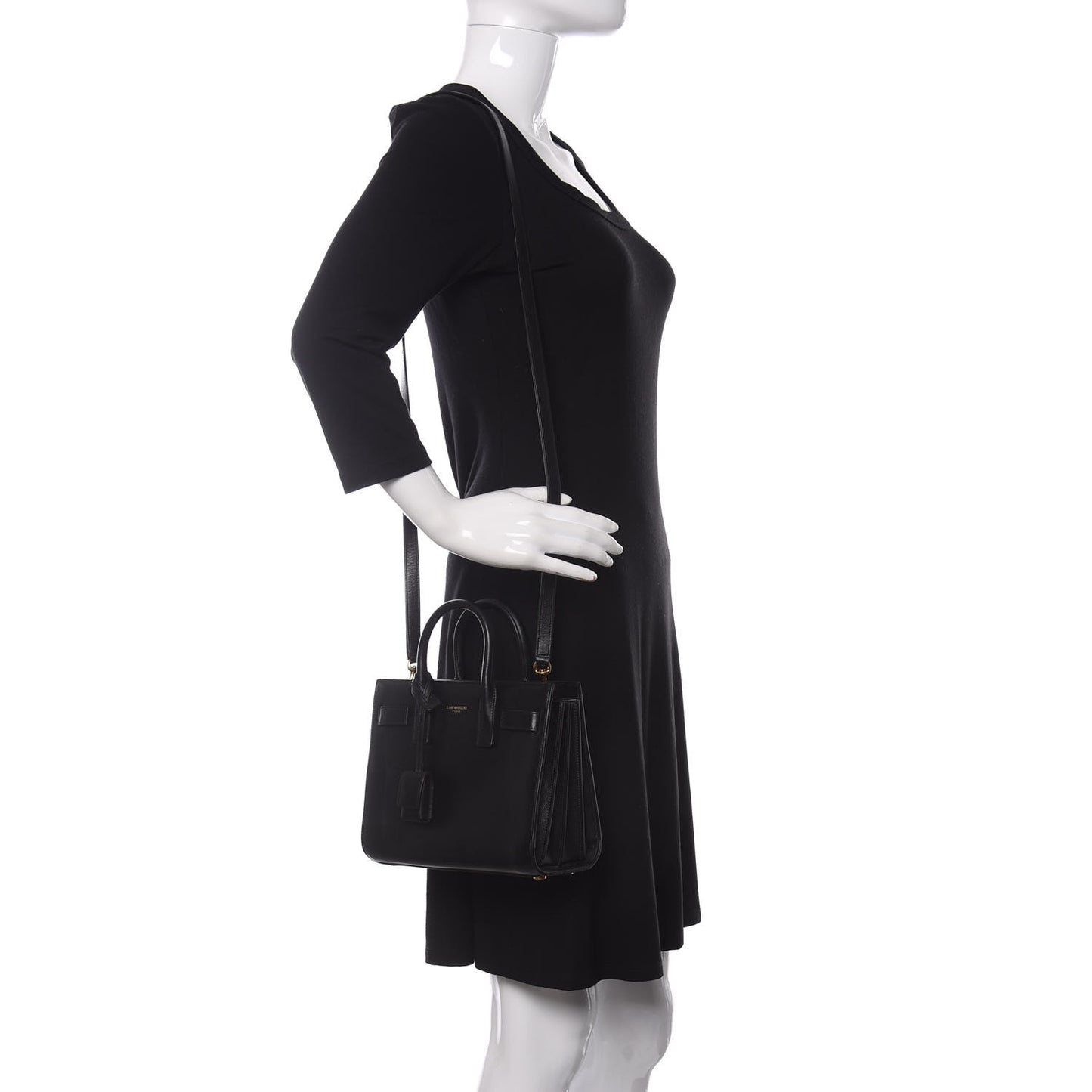 Calfskin Nano Sac De Jour Black
