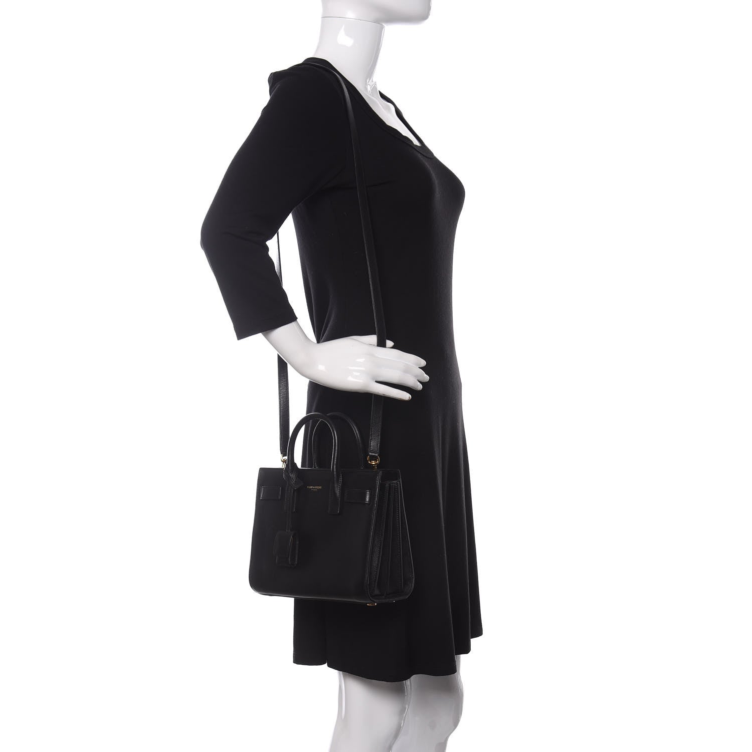 Saint Laurent Calfskin Nano Sac De Jour Black 2 of 11