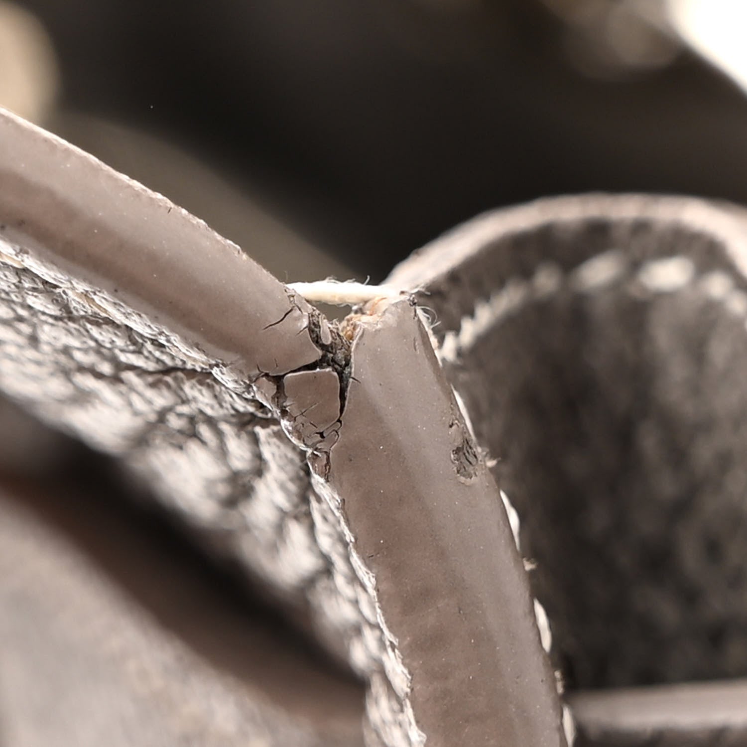 Saint Laurent Grained Calfskin Topstich Baby Sac De Jour Grey 11 of 20