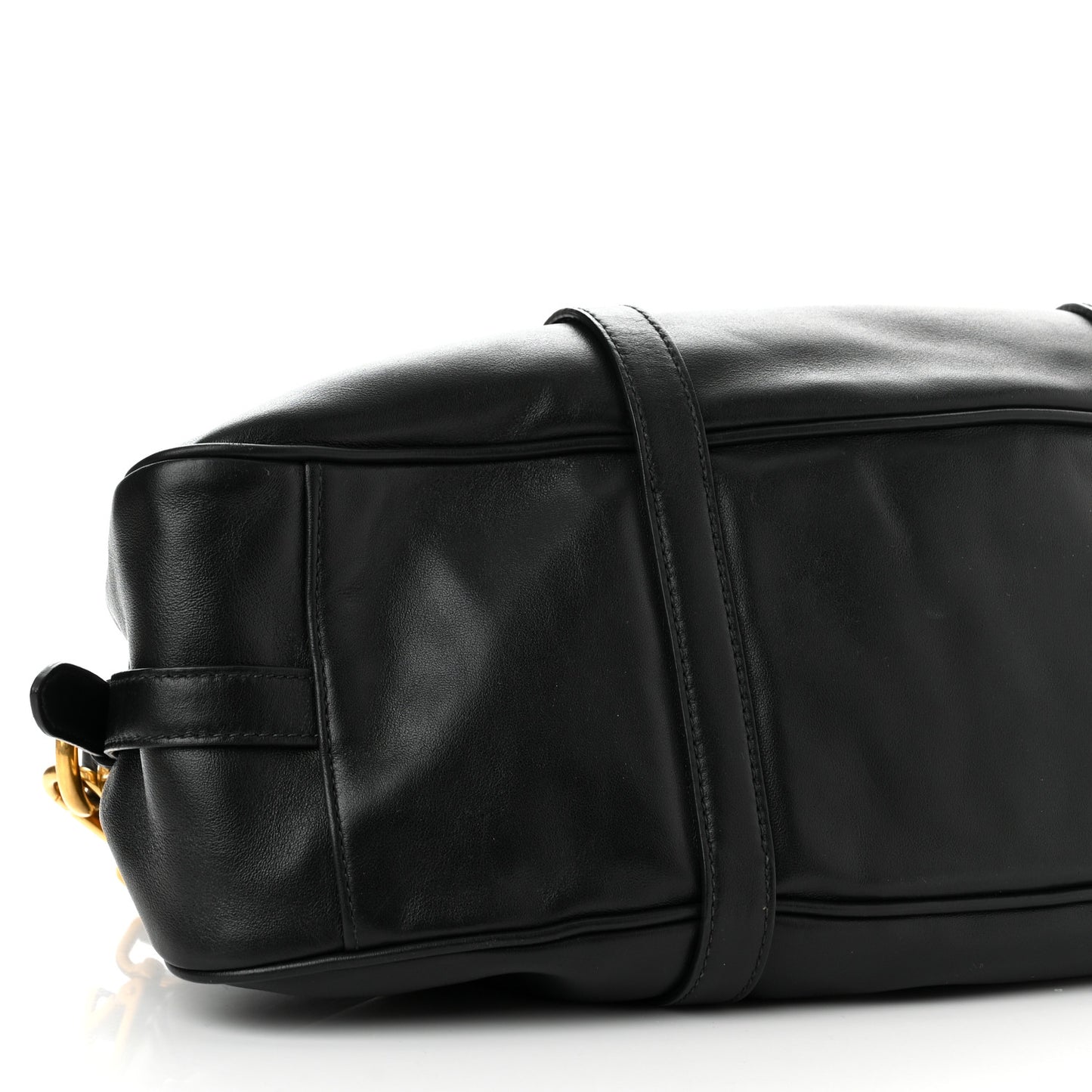 Soft Calf Shopping Satchel Black