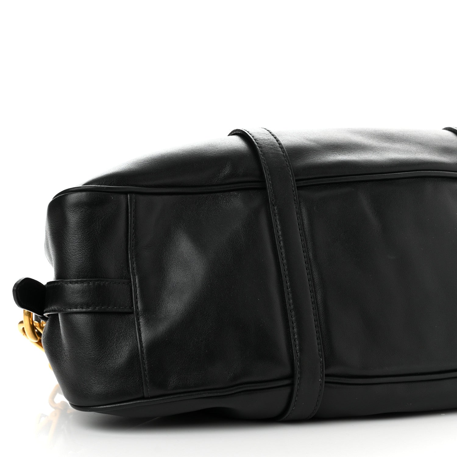 Prada Soft Calf Shopping Satchel Black 9 of 10