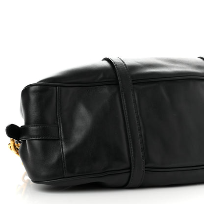 Prada Soft Calf Shopping Satchel Black 9 of 10