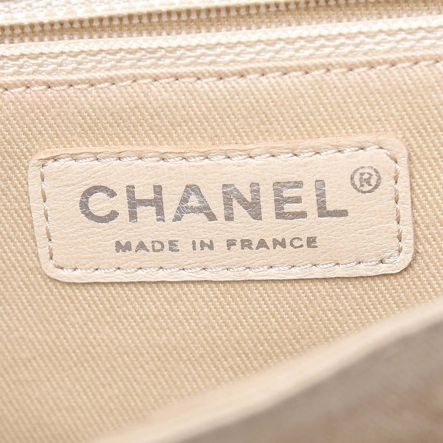 Caviar Quilted Timeless Accordion Flap Beige