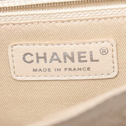 Chanel Caviar Quilted Timeless Accordion Flap Beige 6 of 10