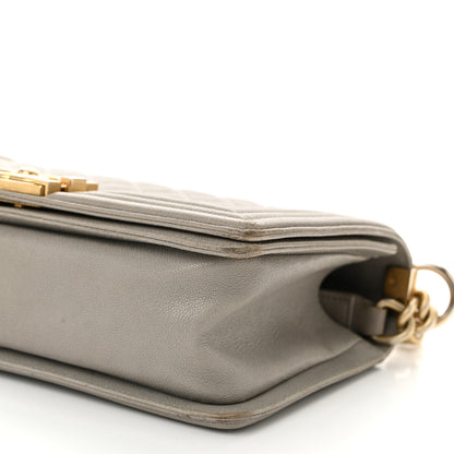 Chanel Caviar Quilted Medium Boy Flap Grey 10 of 11